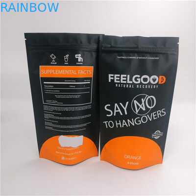 Snack Mylar 120mic Túi có dây kéo đứng 20 * 15 * 8cm cho thực phẩm