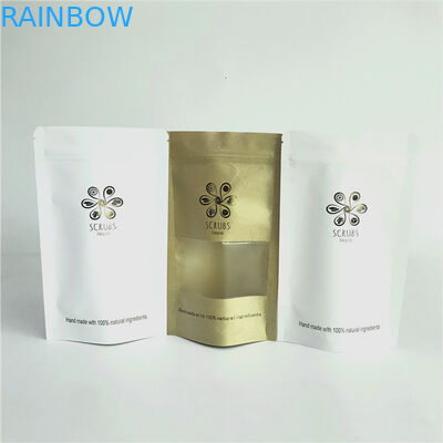 Dập nóng Đứng lên 110 Túi giấy Kraft Micron MOPP