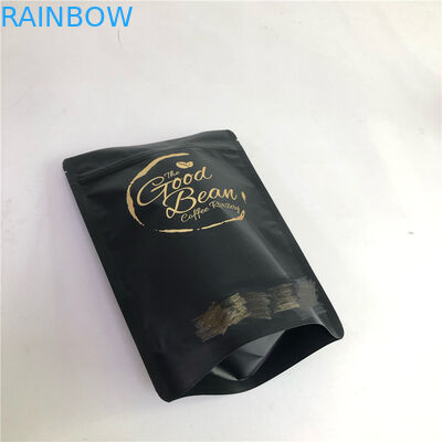 Túi cà phê đen Đứng lên Túi đựng thực phẩm Trà / Cà phê / Đồ ăn nhẹ / Túi bột whey