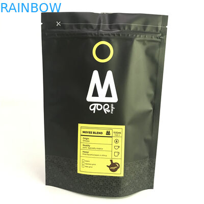 Túi nhôm đứng mờ được in tùy chỉnh với túi Zipper Mylar