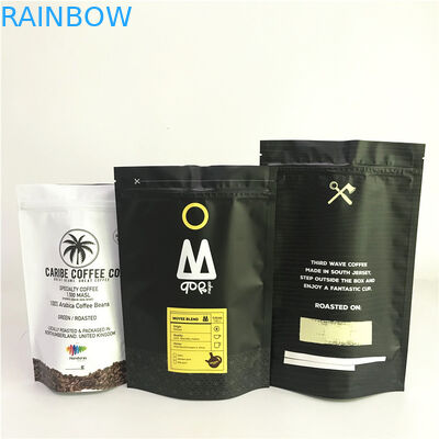 Túi nhôm đứng mờ được in tùy chỉnh với túi Zipper Mylar