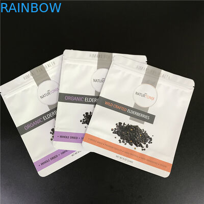 Túi giấy nhôm Túi tùy chỉnh có in logo Túi Mylar có dây kéo