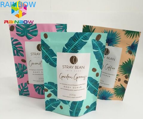 Tùy chỉnh được chấp nhận bằng lá nhôm mờ Túi muối tắm Bao bì tẩy da chết toàn thân Túi Mylar