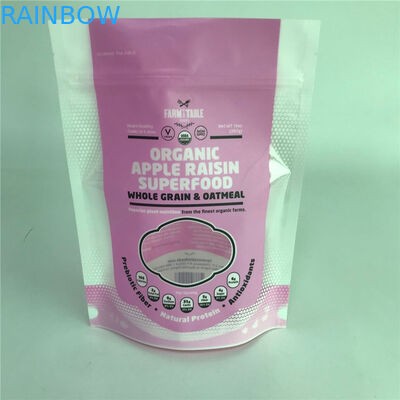 Bề mặt bóng Đứng lên Túi bao bì Túi tùy chỉnh có cửa sổ để đóng gói thực phẩm