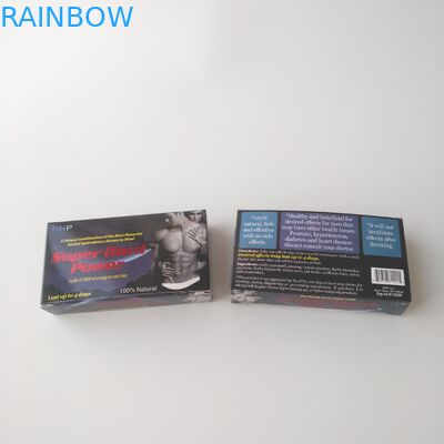 Hộp đựng thuốc chăm sóc sức khỏe bằng giấy trắng in tùy chỉnh