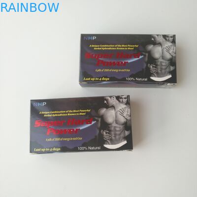 Hộp đựng thuốc chăm sóc sức khỏe bằng giấy trắng in tùy chỉnh