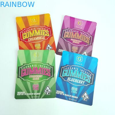 In kỹ thuật số Ba mặt Túi niêm phong Túi phẳng tùy chỉnh có dây kéo