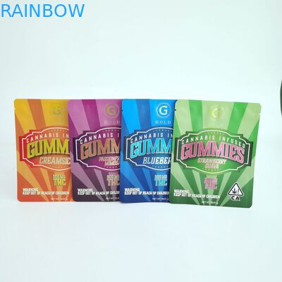 In kỹ thuật số Ba mặt Túi niêm phong Túi phẳng tùy chỉnh có dây kéo