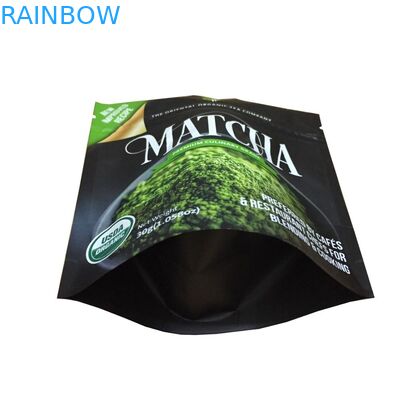 In tùy chỉnh Túi ZipLock Giấy nhôm Đứng lên Túi đựng Bột trà xanh Matcha Túi đóng gói