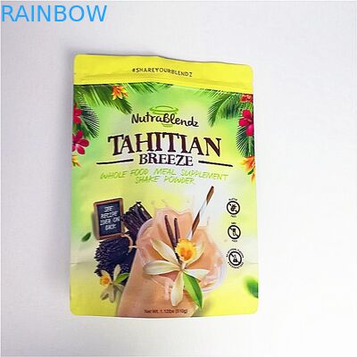 Túi bao bì đồ ăn nhẹ được chấp nhận tùy chỉnh với túi giấy nhôm có dây kéo