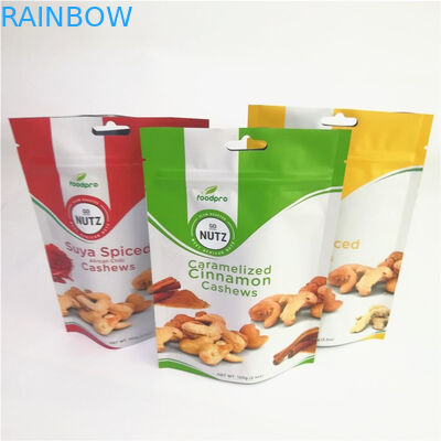 Giấy nhôm mờ tùy chỉnh được chấp nhận Túi đứng có dây kéo