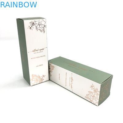 In nhãn tùy chỉnh Hộp bao bì giấy có thể gập lại cho chai tinh dầu 10ml