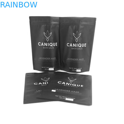 Túi chống mùi Túi thực phẩm cấp dây kéo Túi có dây kéo Hạt giống hoa khô Kim loại bạc sáng bóng Logo tùy chỉnh 16OZ Muối tắm Túi Mylar