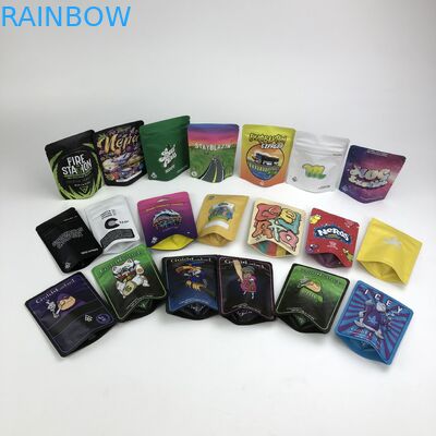 Túi đựng bánh quy chống mùi 100micron VMPET 3.5g 7g 14g Cannabies Mylar