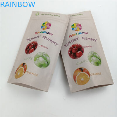 Giấy Kraft 100% tùy chỉnh cho Túi lá Tweed Túi Indica / Sativa Túi có thể hàn lại