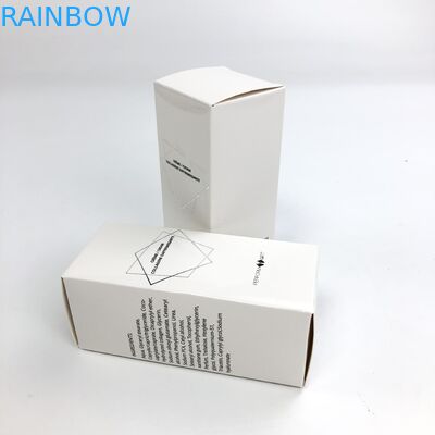 Bán buôn phim mờ tùy chỉnh dập nóng với các tông trắng 350g cho mẫu mỹ phẩm thực phẩm lông mi Bao bì hộp giấy