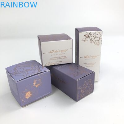 Màng UV bóng mờ tùy chỉnh với các tông trắng dày 400g cho mẫu mỹ phẩm Bao bì hộp giấy dầu Argan