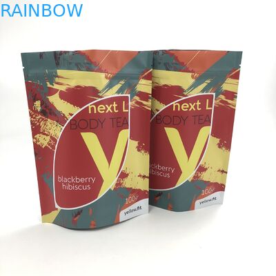 Thực phẩm tùy chỉnh cấp in đứng lên bao bì bột giấy nhôm túi nhựa mylar dây kéo doypack