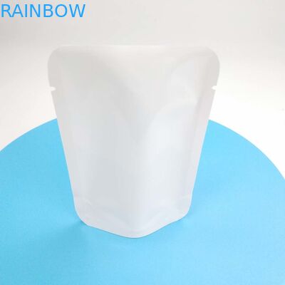 Con dấu nhiệt có thể hàn lại tùy chỉnh KHÔNG có dây kéo Doypack Túi đựng hạt đứng lên Túi đựng hạt giống hoa màu trắng PE NY Vật liệu bao bì Túi