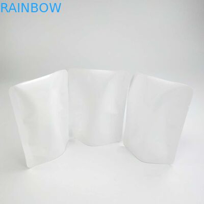 Con dấu nhiệt có thể hàn lại tùy chỉnh KHÔNG có dây kéo Doypack Túi đựng hạt đứng lên Túi đựng hạt giống hoa màu trắng PE NY Vật liệu bao bì Túi