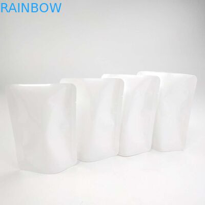 Con dấu nhiệt có thể hàn lại tùy chỉnh KHÔNG có dây kéo Doypack Túi đựng hạt đứng lên Túi đựng hạt giống hoa màu trắng PE NY Vật liệu bao bì Túi