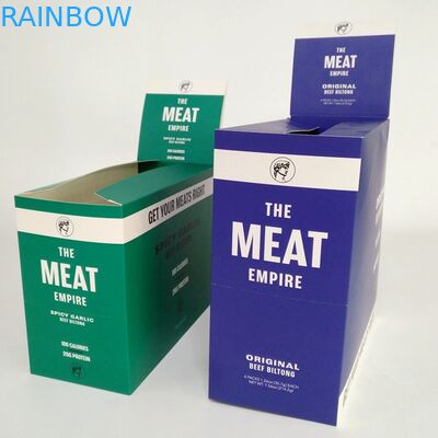 Bò in tùy chỉnh Bộ sưu tập Biltong Hộp giấy Bánh sô cô la Hộp trưng bày các tông sóng