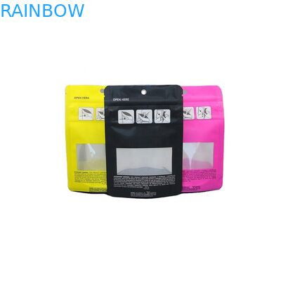 Ba dây kéo CBD Kẹo Mylar Ziplock Pouch 200mic