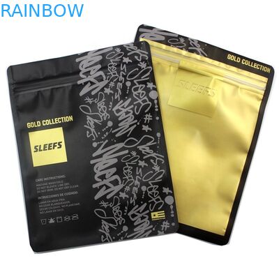 In logo quảng cáo Áo phông có dây kéo Khóa zip trong suốt Bao bì Opp Túi Poly