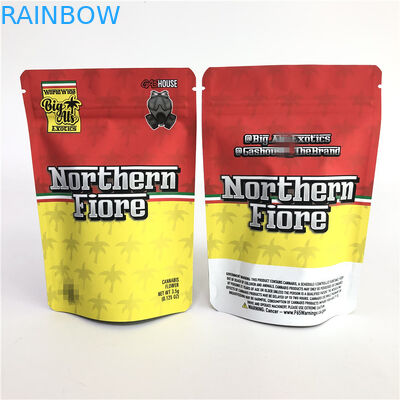 Gummy Mylar PE CMYK 180mic Herbal Stand Up Bag In offset