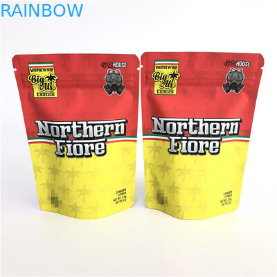 Gummy Mylar PE CMYK 180mic Herbal Stand Up Bag In offset