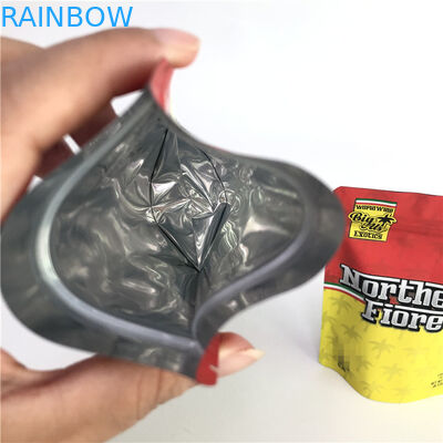 Gummy Mylar PE CMYK 180mic Herbal Stand Up Bag In offset