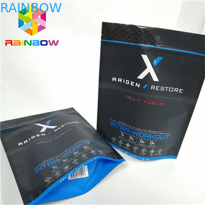 Túi giấy đứng số lượng nhỏ với túi giấy phẳng ziplock có rãnh xé in tùy chỉnh