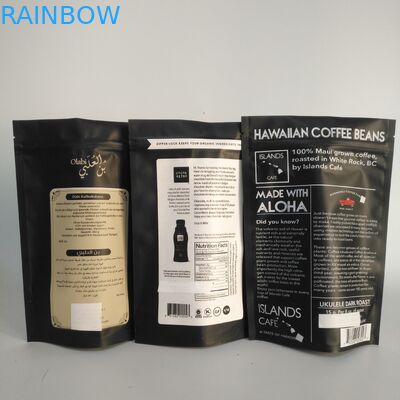 Matt Gold VMPET 300g nhôm foil Zipper Bag 100mircon