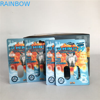 Rhino 99 500k Thẻ Rhino 3D lỗ đôi cho thuốc tăng cường nam giới