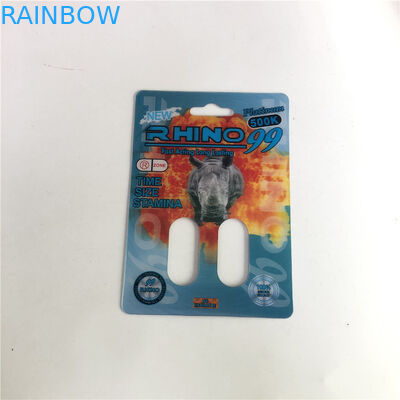 Rhino 99 500k Thẻ Rhino 3D lỗ đôi cho thuốc tăng cường nam giới