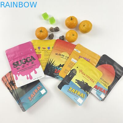 Tái chế nhựa cơ thể Cà phê Chà xát Bao bì Túi giấy Mylar In Doypack Nhôm đứng lên Túi có dây kéo