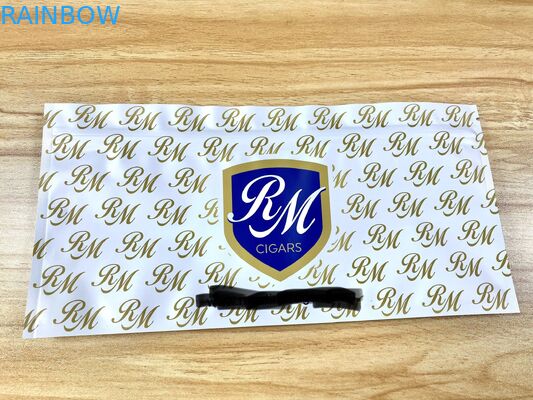 Con dấu ba mặt có thể hàn lại Túi Mylar phẳng Nhìn xuyên qua Túi giữ ẩm xì gà Túi nhựa đựng thực phẩm cỏ dại Bao bì