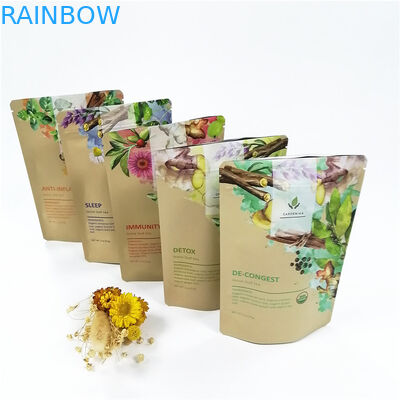 Túi đứng lên có thể phân hủy sinh học Moq CMYK VMPET 100micron