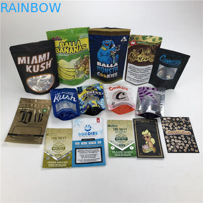 CBD 3.5g Soft Touch Cookie Bag Smell Proof Mylar Childproof Foil Pouch Bao bì