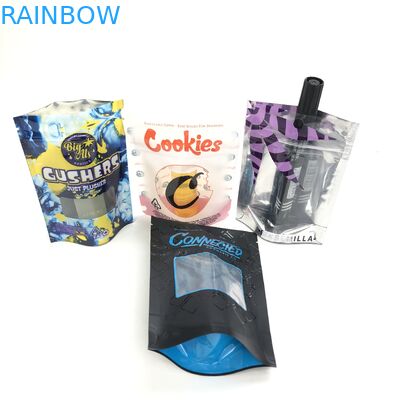 Biểu trưng tùy chỉnh cho hạt giống bột mì có dây kéo Bolsa Sac Plastique Đứng lên Túi Túi Cửa sổ Mỹ phẩm