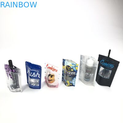 Biểu trưng tùy chỉnh cho hạt giống bột mì có dây kéo Bolsa Sac Plastique Đứng lên Túi Túi Cửa sổ Mỹ phẩm