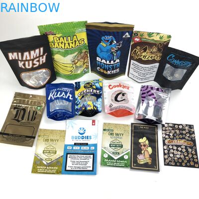 Biểu trưng tùy chỉnh cho hạt giống bột mì có dây kéo Bolsa Sac Plastique Đứng lên Túi Túi Cửa sổ Mỹ phẩm