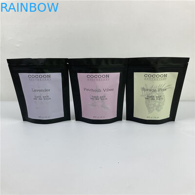 Túi giấy bạc đựng muối tắm 32 Oz Bao bì Túi đứng có thể mở rộng / 250g Coffee Body Scrub Pouch