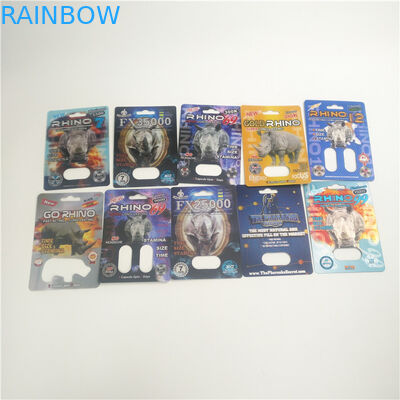 Super Panther FDA Sex Pill Thẻ 3D Rhino Vỉ cho viên nang