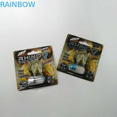 Black White Panther CMYK 8 * 12cm Sex Pills Giấy cho thuốc