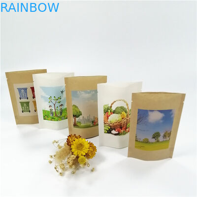 Giấy Kraft MOPP VMPET Túi Ziplock đứng lên 18x26cm