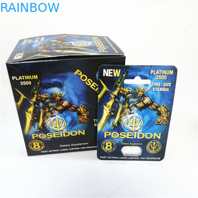 Gói Pussycat Thuốc viên nang Rhino Thẻ vỉ In UV