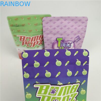 Trẻ em Chống đông lạnh Cookies foil túi có thể đậy lại có thể ăn được Mylar Ziplock