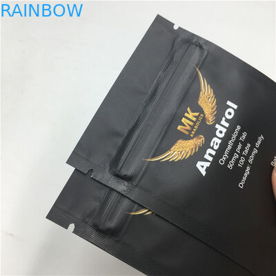 Zipper Matte Snack Túi nhựa Bao bì In Ba mặt Kín