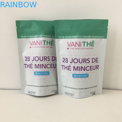 Giấy nhôm Đứng lên Dây kéo Túi đồ ăn nhẹ Bao bì In kỹ thuật số